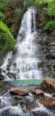  Фотообои Тропический водопад Артикул u15856 на заказ по своим размерам от ТМ Walldeco в интерьере. Вариант 
