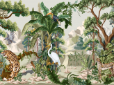  Фотообои Животные в тропиках Артикул u95714 на заказ по своим размерам от ТМ Walldeco в интерьере. Вариант 1