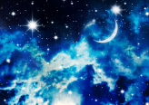  Фотообои Ночное небо Артикул dec_4946 на заказ по своим размерам от ТМ Walldeco в интерьере. Вариант 10