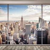  Фотообои Вид из окна на Нью-Йорк Артикул 31234 на заказ по своим размерам от ТМ Walldeco в интерьере. Вариант 