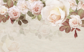  Фотообои Нежные садовые розы Артикул u41609 на заказ по своим размерам от ТМ Walldeco в интерьере. Вариант 7