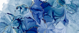  Фотообои Синий флюид Артикул u71858 на заказ по своим размерам от ТМ Walldeco в интерьере. Вариант 2