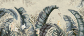  Фотообои Тропические листья Артикул u94326 на заказ по своим размерам от ТМ Walldeco в интерьере. Вариант 4
