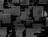  Фотообои Черные кубы Артикул 11433 на заказ по своим размерам от ТМ Walldeco в интерьере. Вариант 10