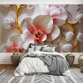  Фотошпалери Орхідеї красивого відтінку Артикул 35492 на замовлення за своїми розмірами від ТМ Walldeco в интерьере. Вариант 6