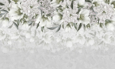  Фотообои 3D цветы на рельефном фоне Артикул u96993 на заказ по своим размерам от ТМ Walldeco в интерьере. Вариант 4
