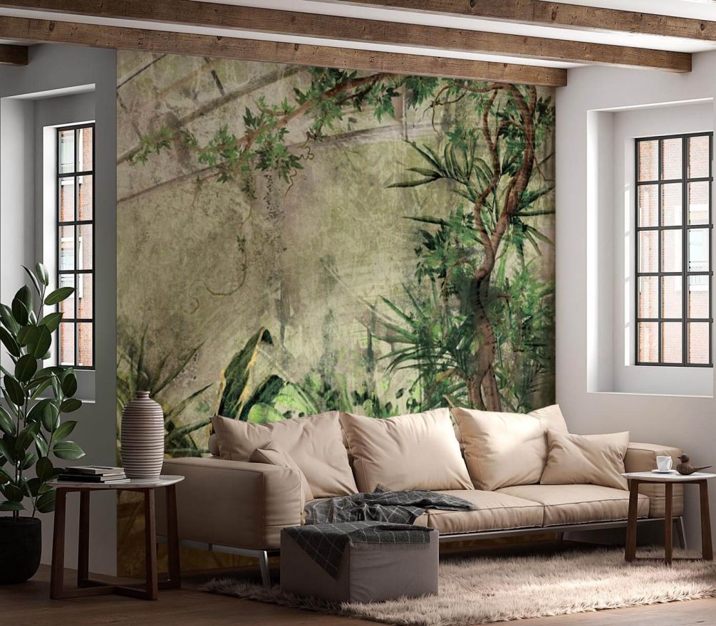 Фотообои Тропические джунгли чащи, растения и деревья Артикул u96932, купить фотообои на стену ТМ Walldeco