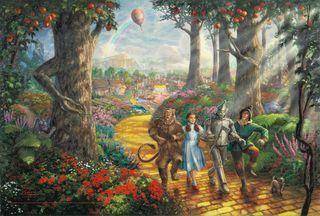 Картины Кинкейд Томас волшебник оз дисней сказка лес