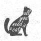Кот плакат фраза мотивация