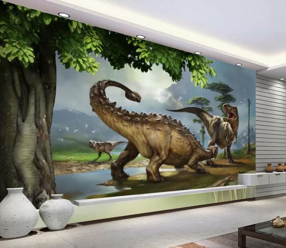 Фотообои Динозавры Артикул u28674, купить фотообои на стену ТМ Walldeco