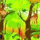 обезьяна мартышка рисунок джунгли