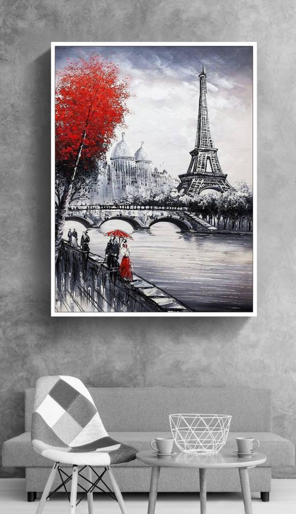 Картина Осень в Париже Артикул dca_00003725, купить картину на холсте ТМ Walldeco