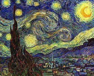 Картины ночь небо звезды картина Ван Гог