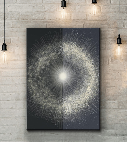 Картина Заряд света Артикул s30001, купить картину на холсте ТМ Walldeco