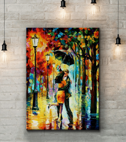 Картина Осенний поцелуй Артикул dec_15172, купить картину на холсте ТМ Walldeco