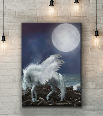 Картина Лошадь с крыльями Артикул 11448, купить картину на холсте ТМ Walldeco
