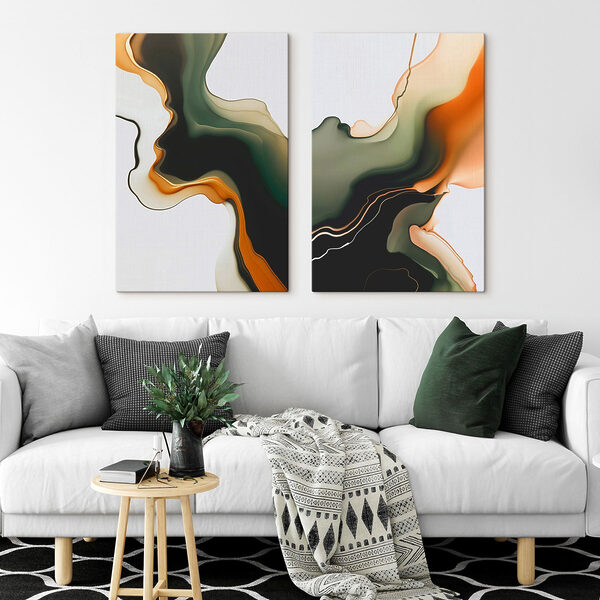 Flowing colors in harmonious patterns