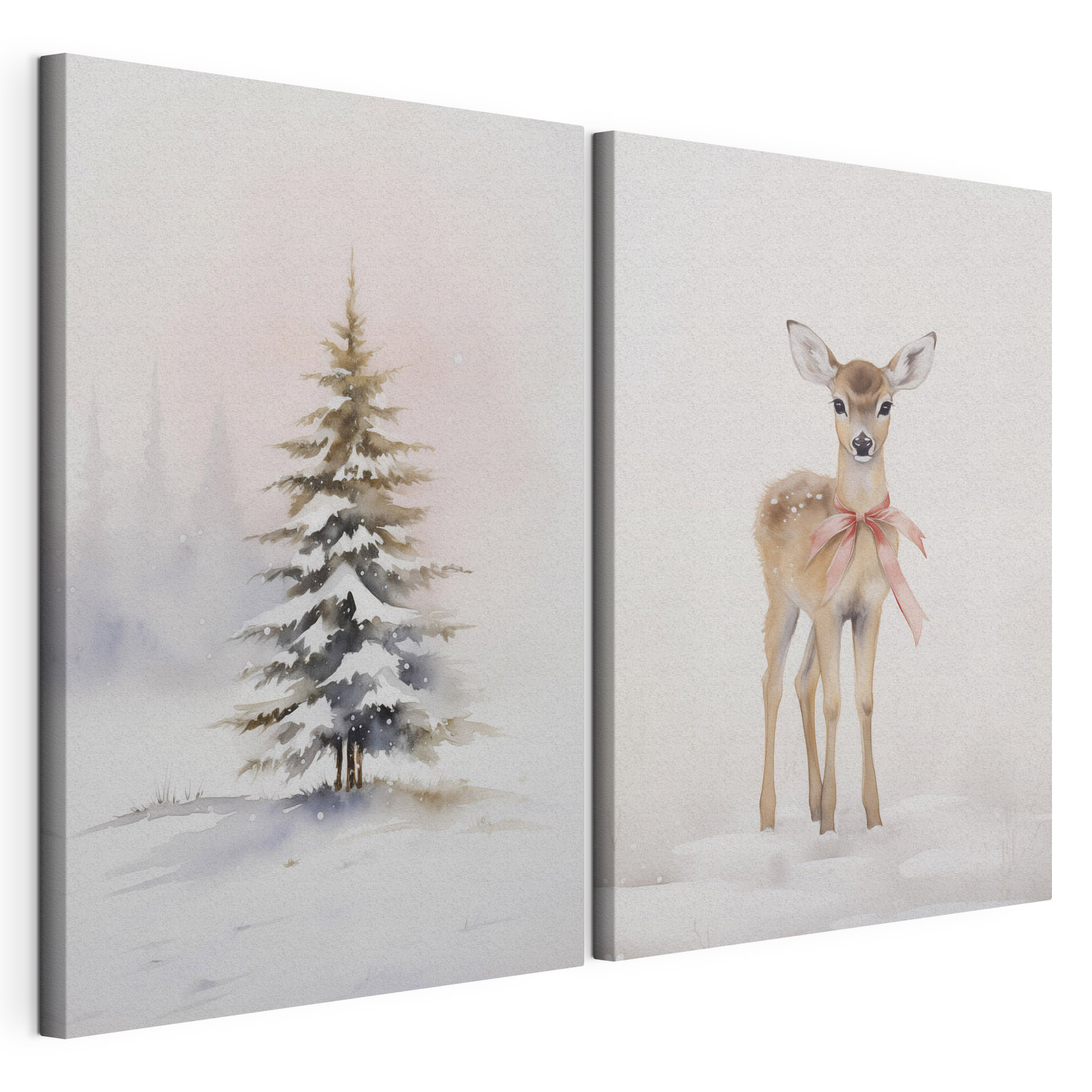 Deer in the snow