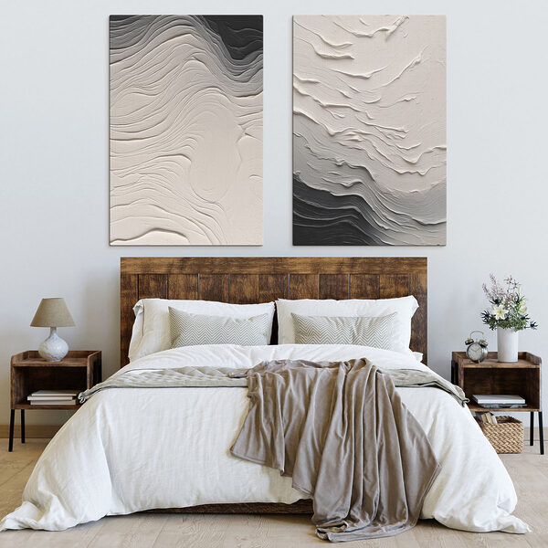 Soft waves of gentle textures
