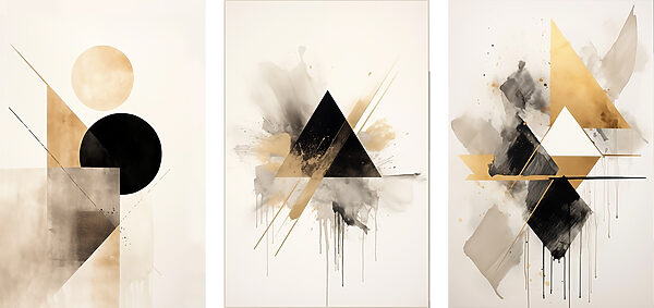 Group of art pieces