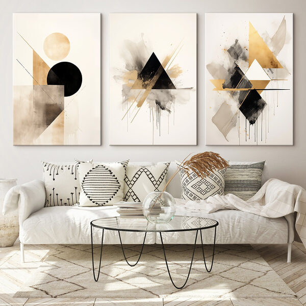 Group of art pieces