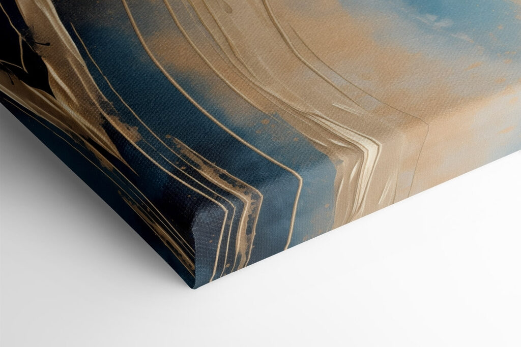 Vivid swirls in cool color palette