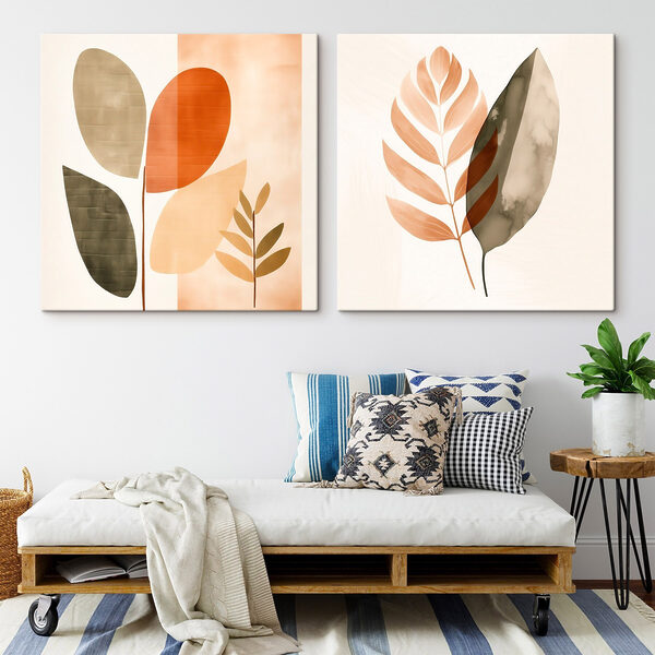 Two images of leaves