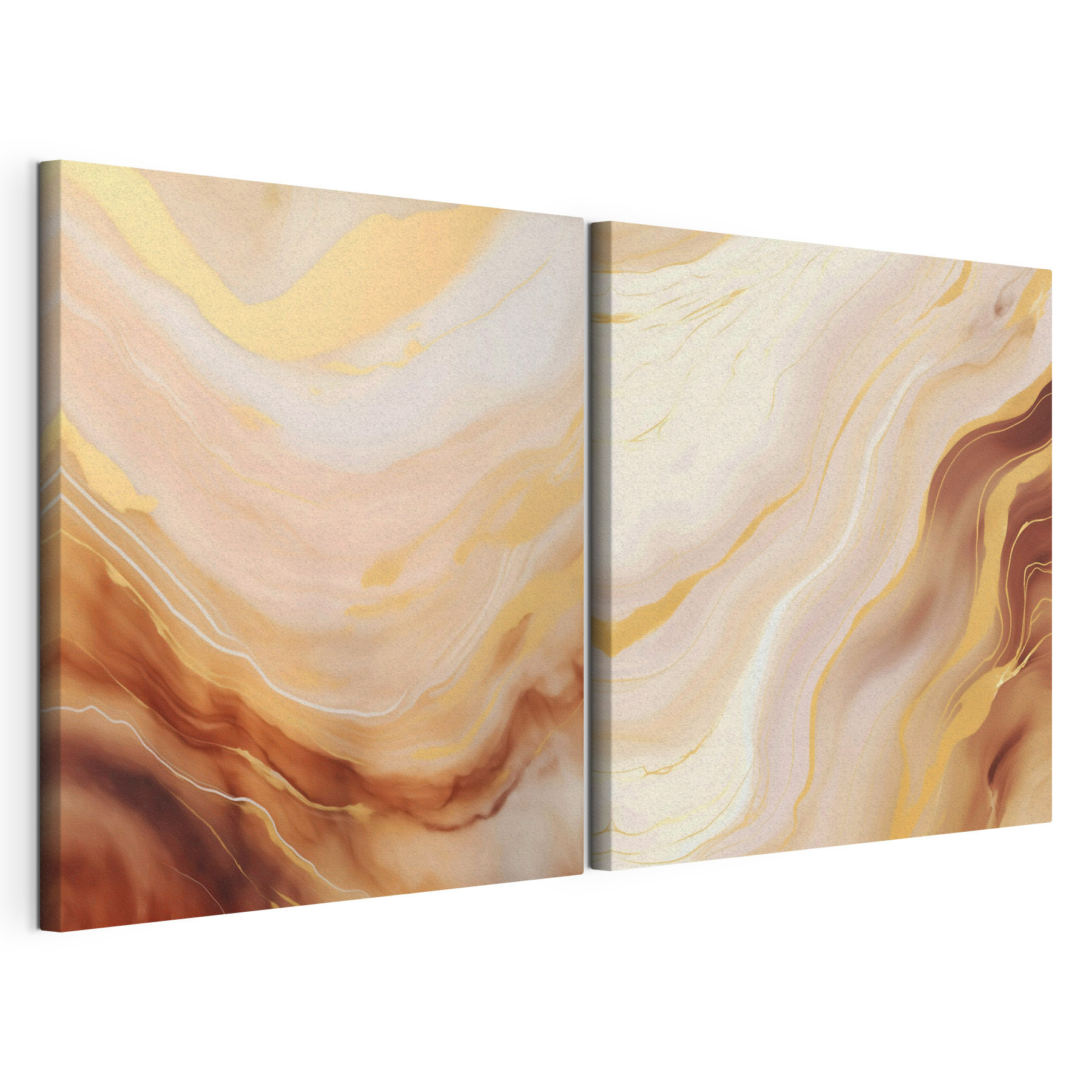 Flowing patterns in warm colors