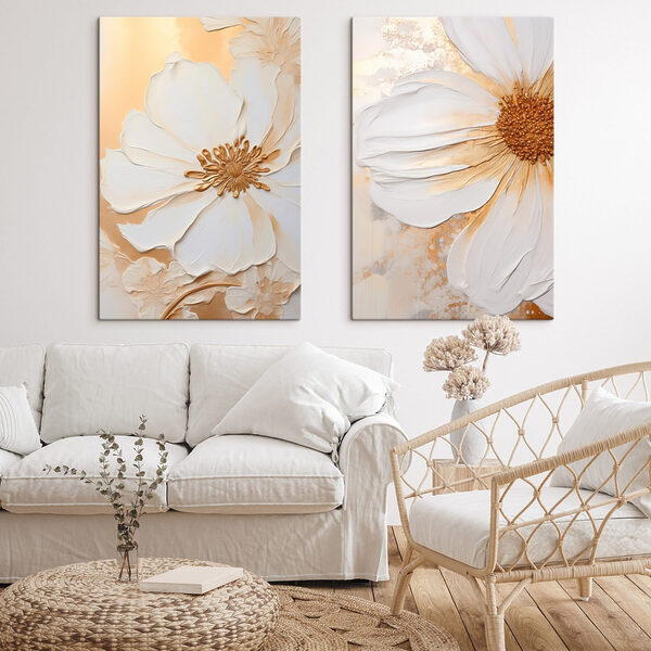 - Elegant floral wall art design