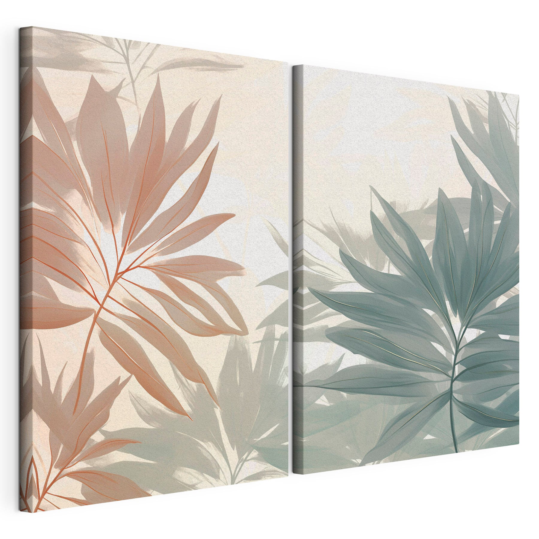 Soft hues of delicate foliage