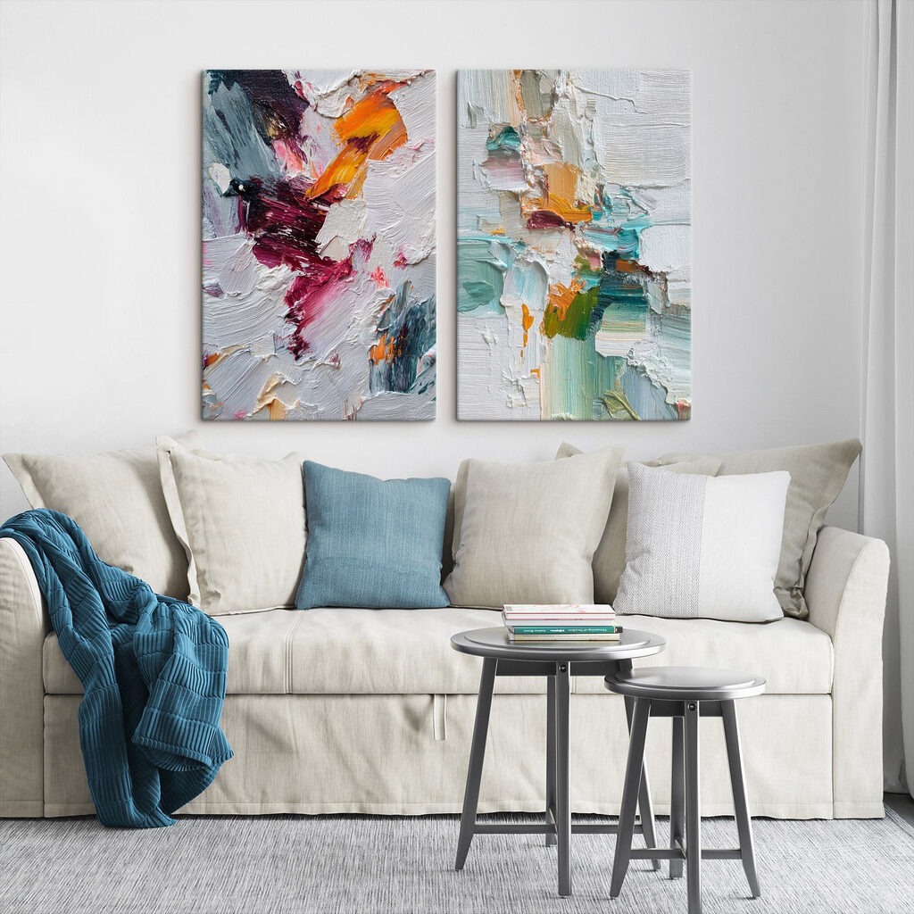 Vibrant colors dance across the canvas