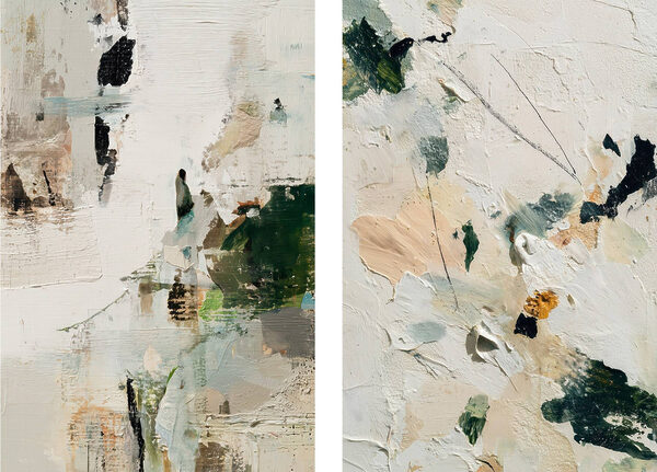 - Abstract exploration of soft hues