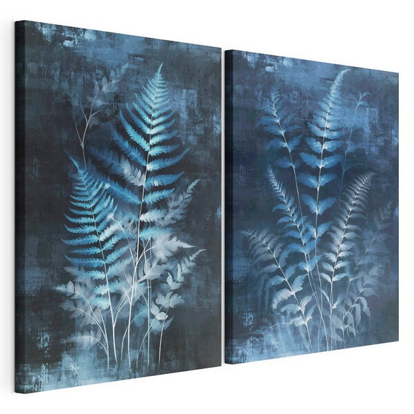 Serene foliage in cool tones