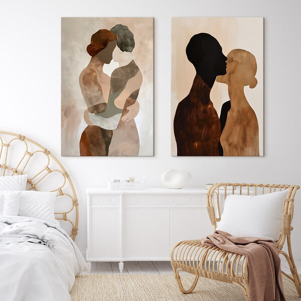 Two images of a couple of people