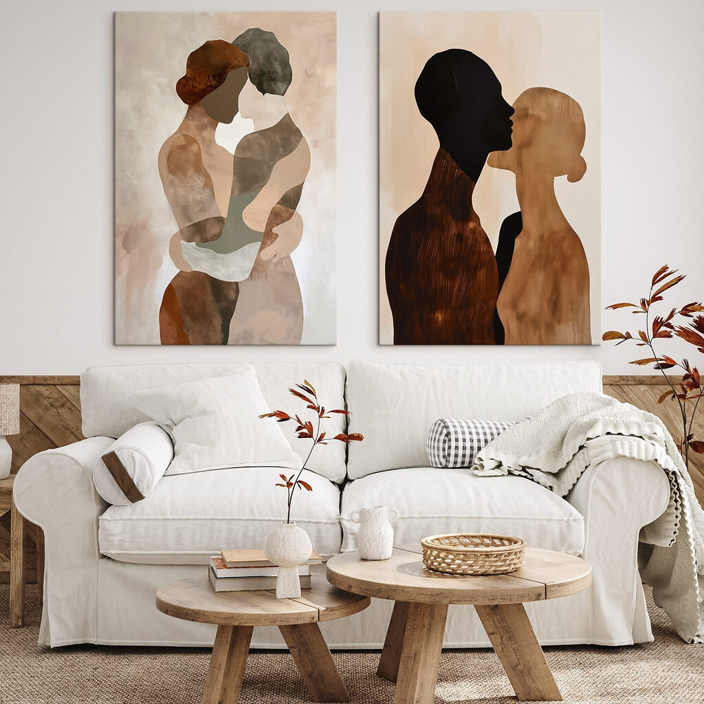 Two images of a couple of people