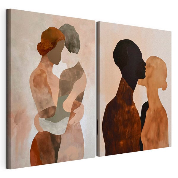 Two images of a couple of people