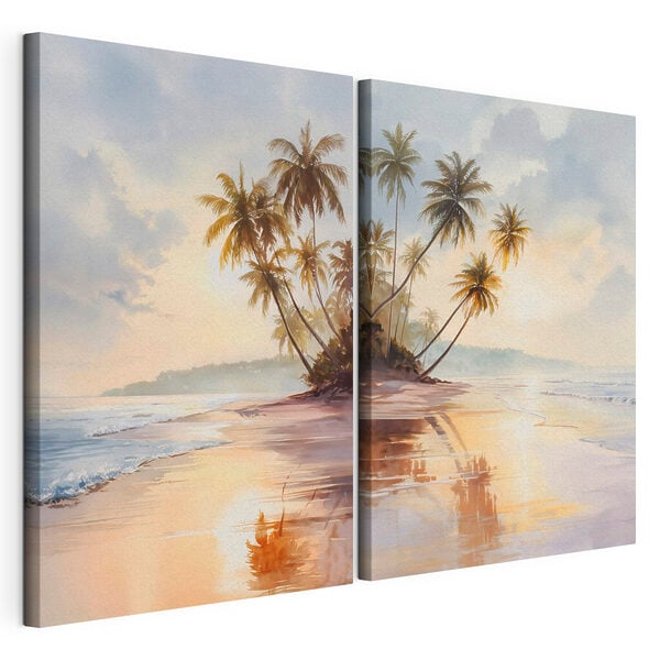 Palm trees on a beach