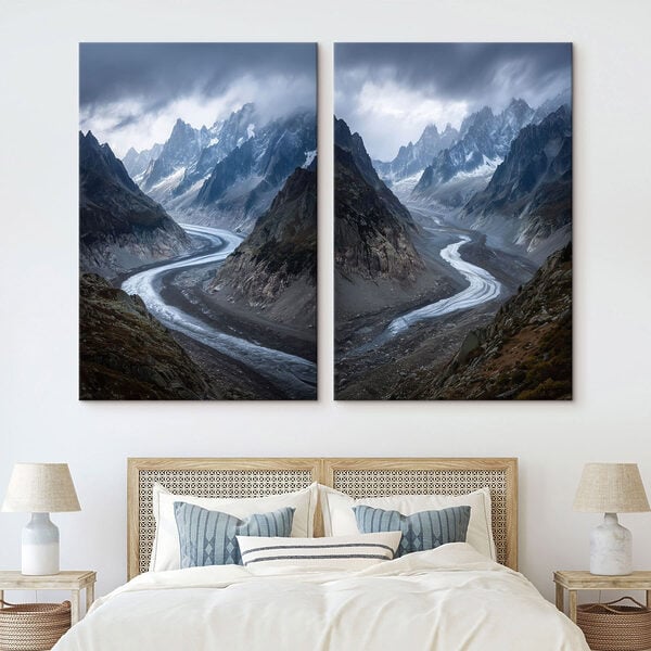 River running through a valley