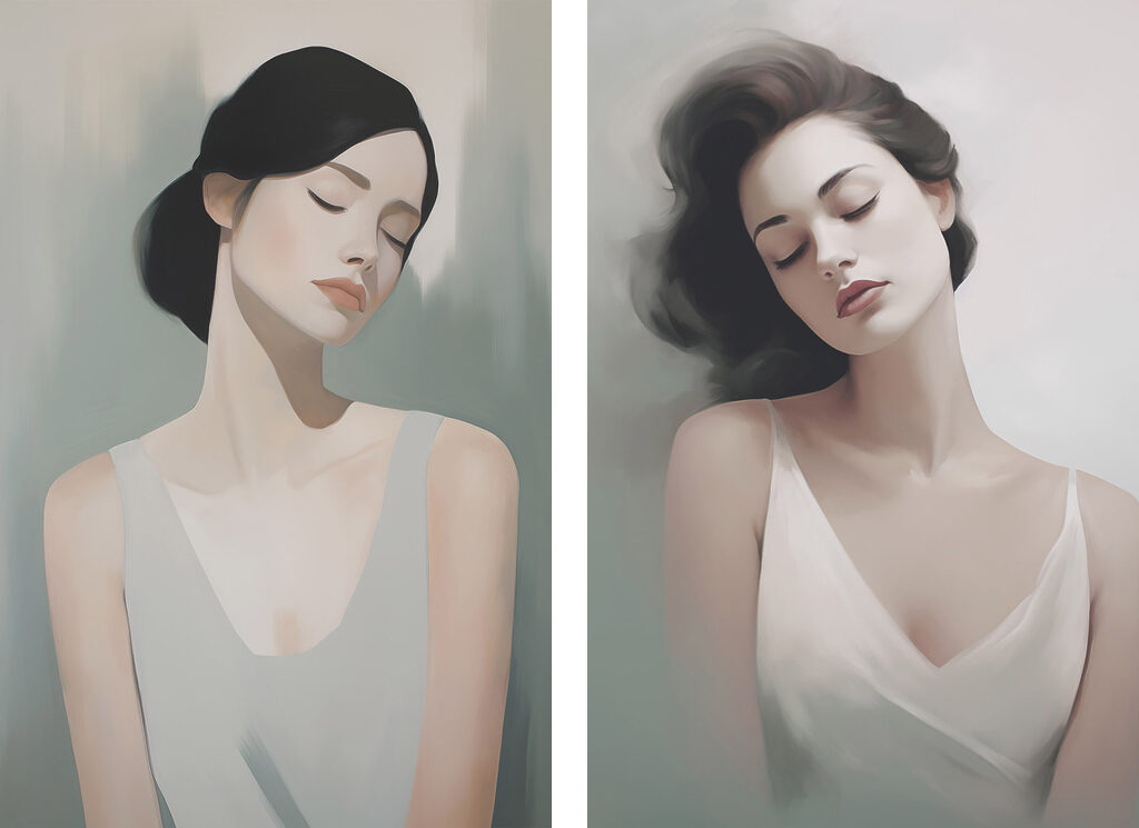 Soft expressions of serene beauty