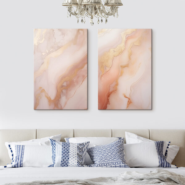 Soft swirls in warm colors