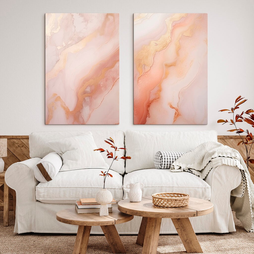 Soft swirls in warm colors