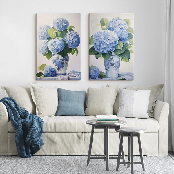 Painting of flowers in a vase