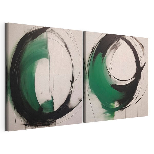 Two paintings of a circle