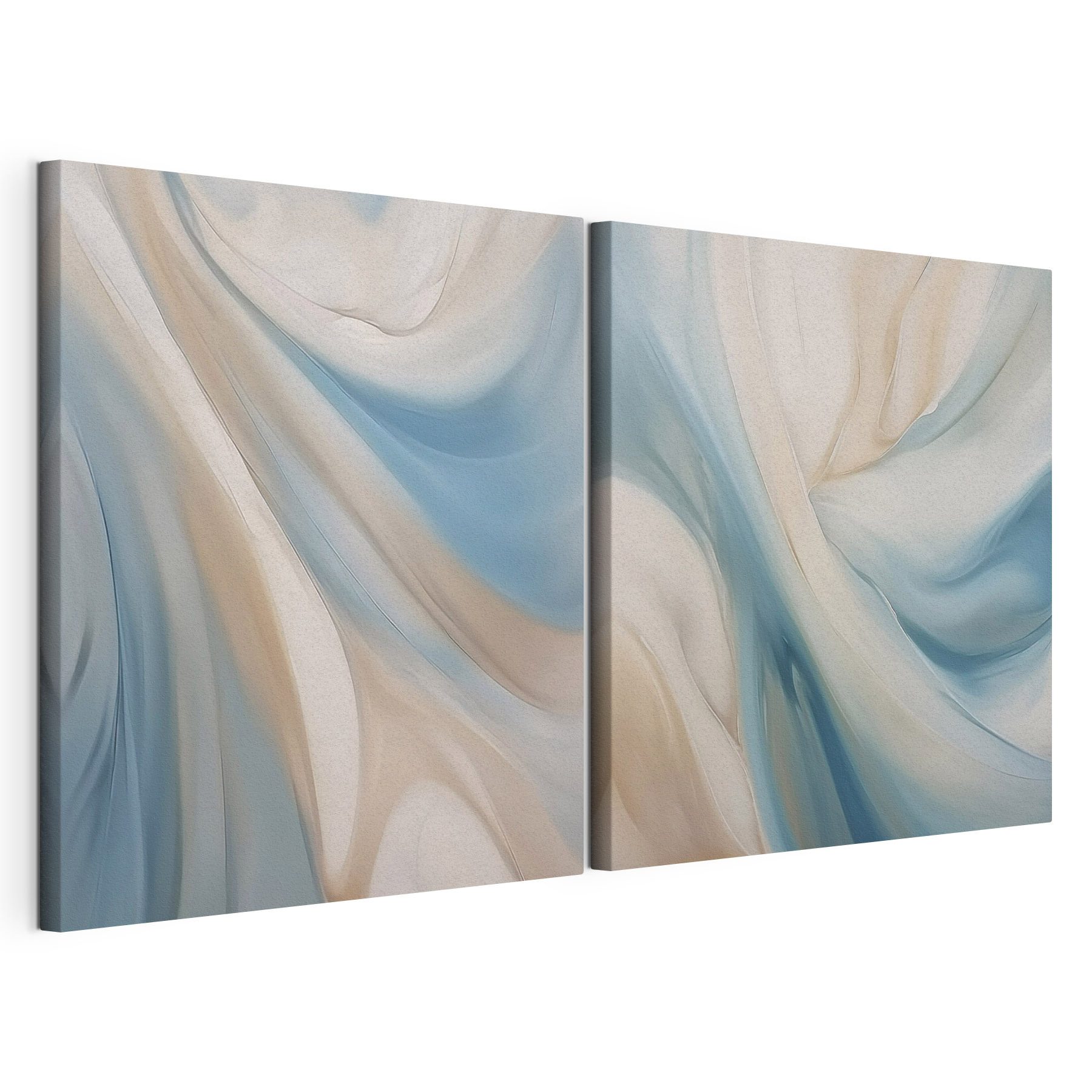 Soft swirls of blue and cream