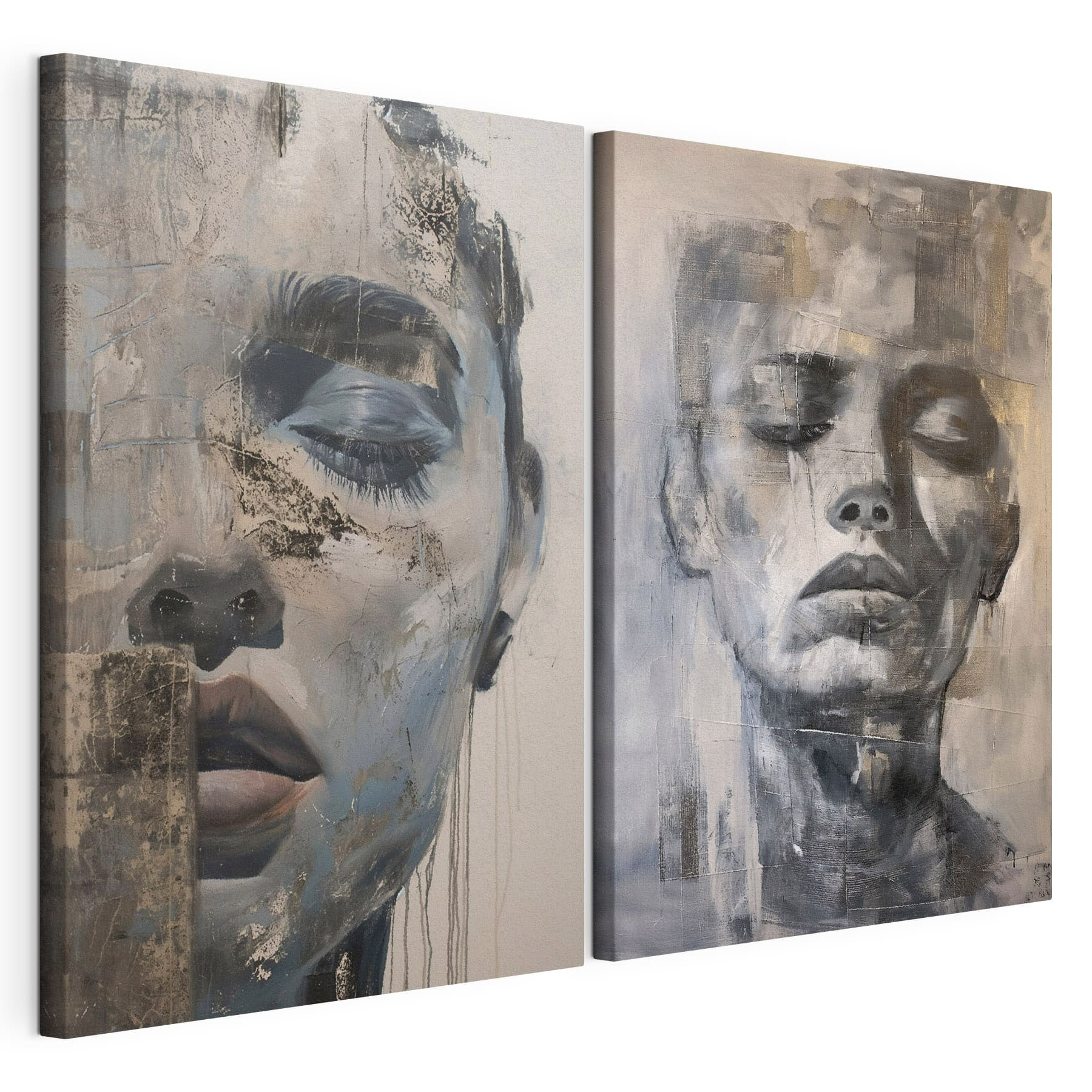 Painting of a woman's face