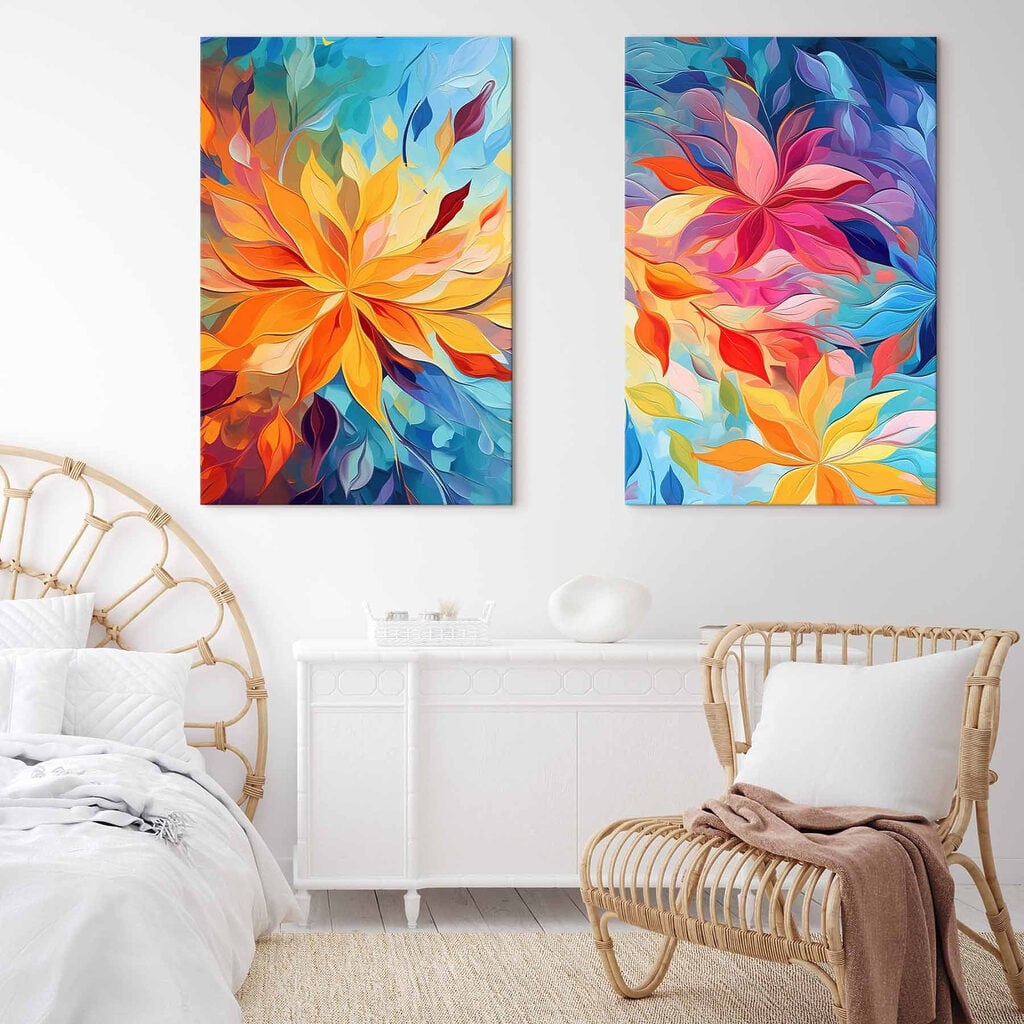 Two images of flowers