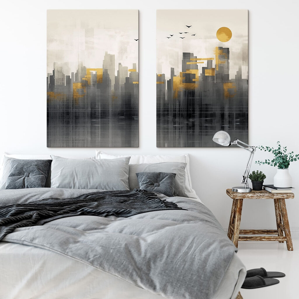 Painting of a city