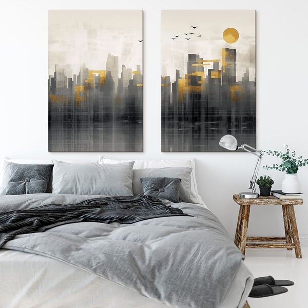 Painting of a city