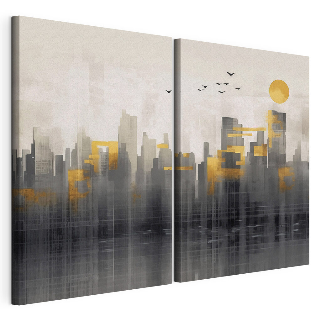 Painting of a city