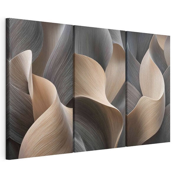 Natural curves in soft, muted tones